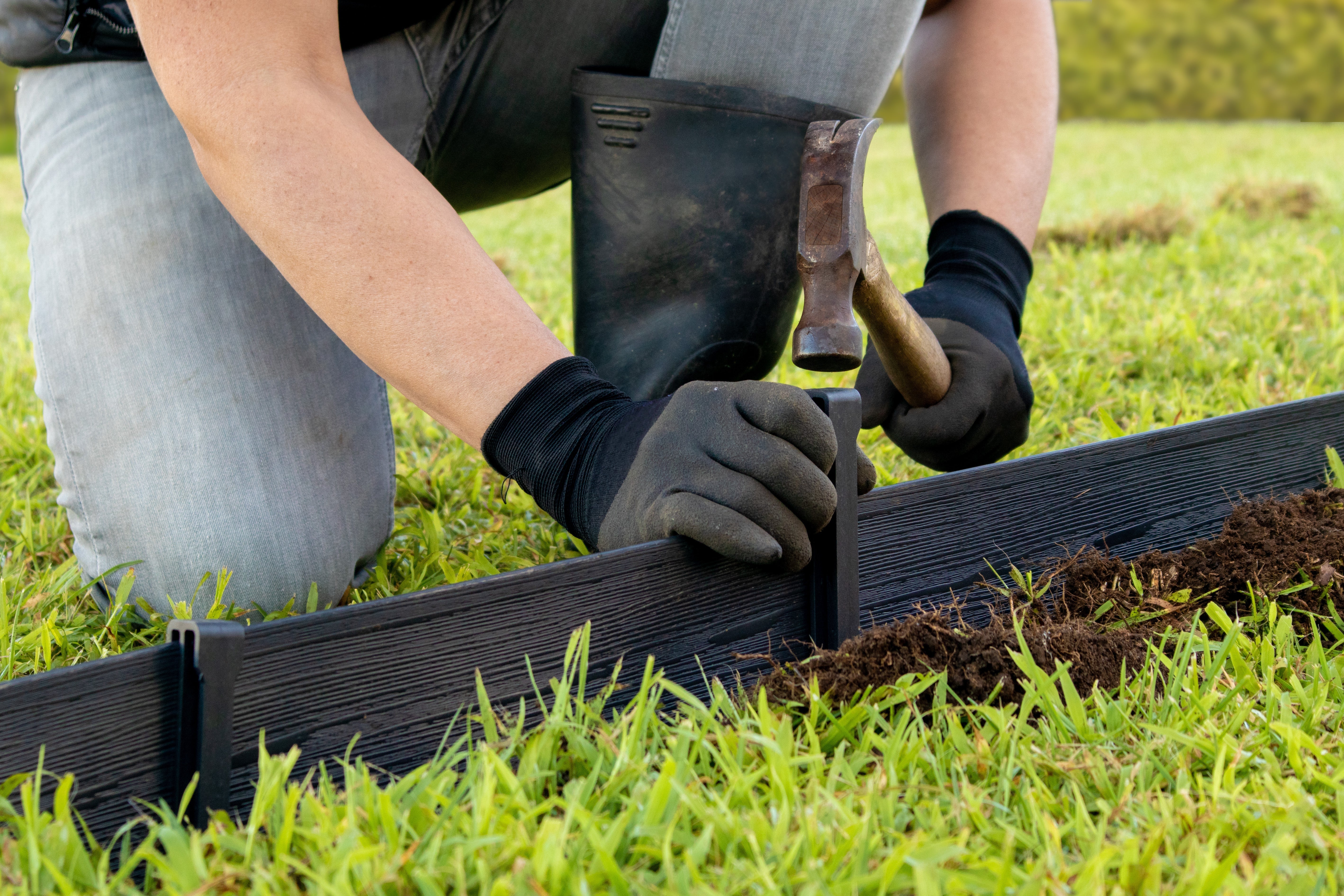 How to Install Recycled Garden Edging
