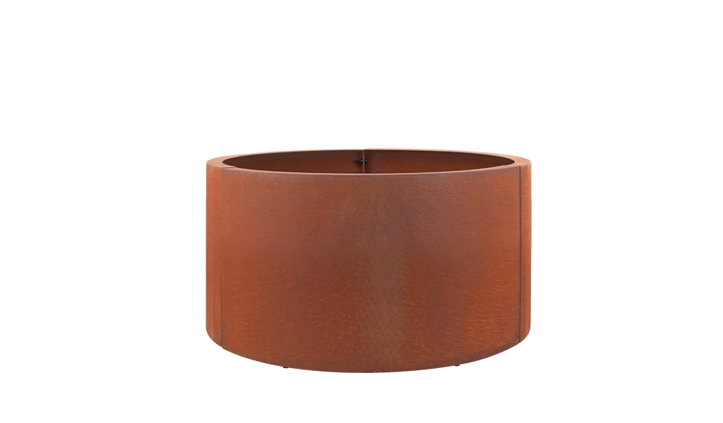 Corten Steel Planter Round 60x30