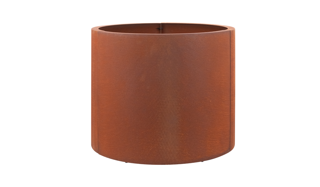 Corten Steel Planter Round 60x50