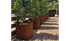 Corten Steel Planter Round 60x50 - Bottomless