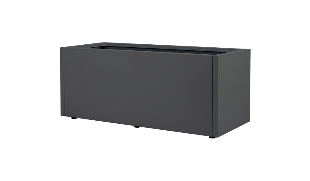 Grey Steel Planter Rectangle 100x40